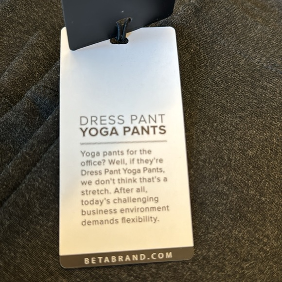 NWT Betabrand crop dress pant yoga pant charcoal gray size XS - Picture 6 of 7